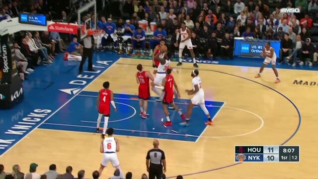 球队领袖！兰德尔篮下连续得手彰显球星绝对实力