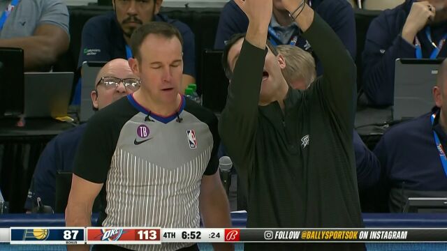 步行者vs雷霆第4节中文解说回放