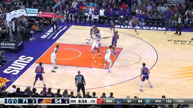 默契配合撕裂防线 保罗连线艾顿空接暴扣