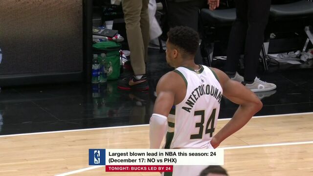 NBA常规赛：雄鹿vs老鹰中文解说全场回放