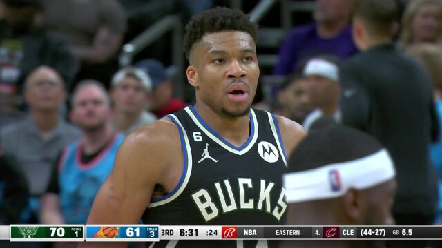 NBA常规赛：雄鹿vs太阳英文原声全场回放