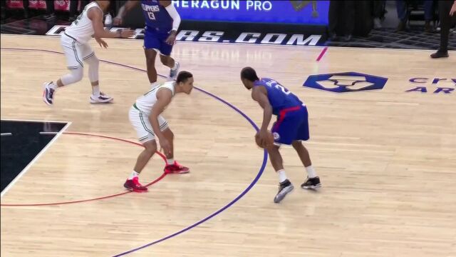 NBA常规赛：凯尔特人vs快船第2节中文解说回放