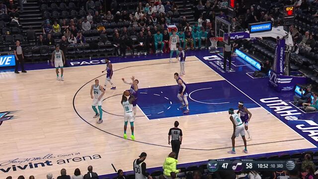 黄蜂102-120爵士 马尔卡宁延续高效状态轻取黄蜂