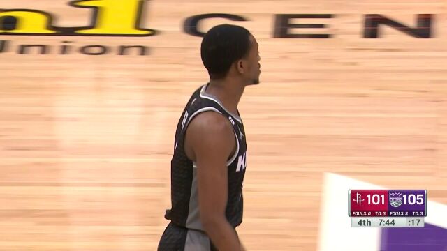 NBA常规赛：火箭vs国王第4节中文解说回放