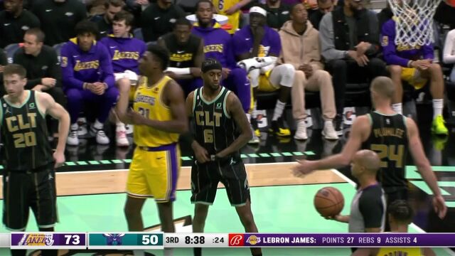 湖人vs黄蜂英文原声全场回放