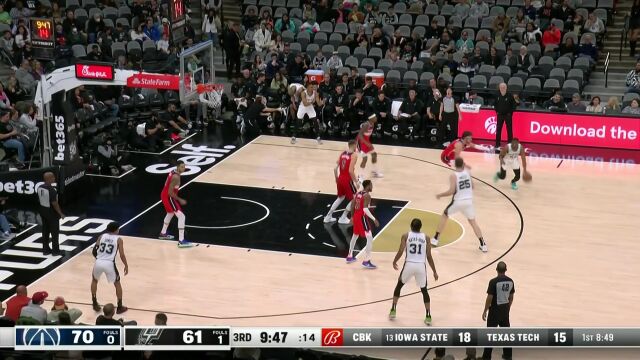 每一下都在抬高身价！珀尔特尔篮下一柱擎天统治攻防