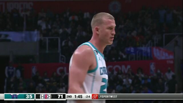 NBA常规赛：黄蜂vs快船英文原声全场回放