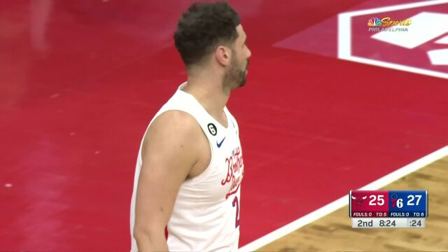 NBA常规赛：公牛vs76人第2节中文解说回放