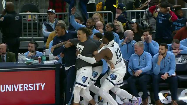 NBA常规赛：灰熊vs步行者第3节英文原声回放