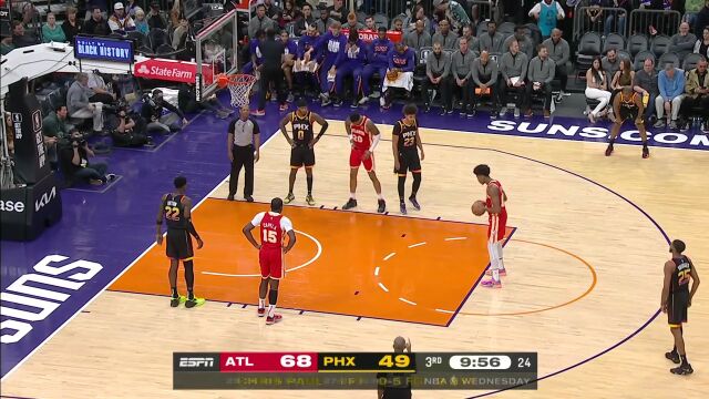  NBA常规赛：老鹰vs太阳英文原声全场回放