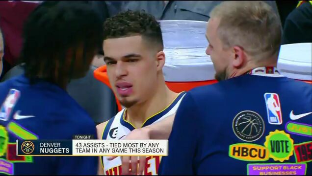 NBA常规赛：森林狼vs掘金第4节英文原声回放