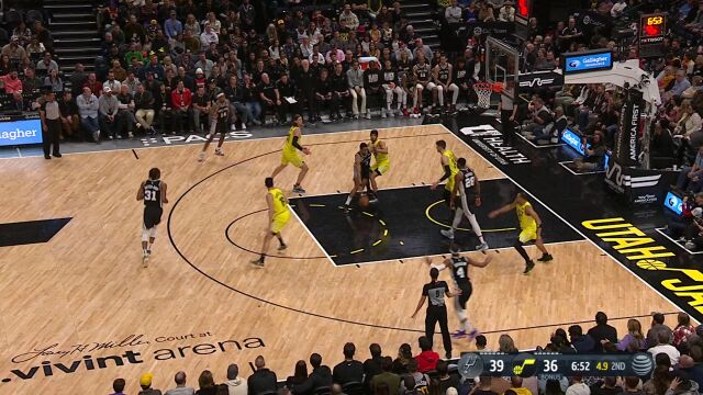 马刺vs爵士精华回放 约翰逊25分马刺复仇爵士结束16连败