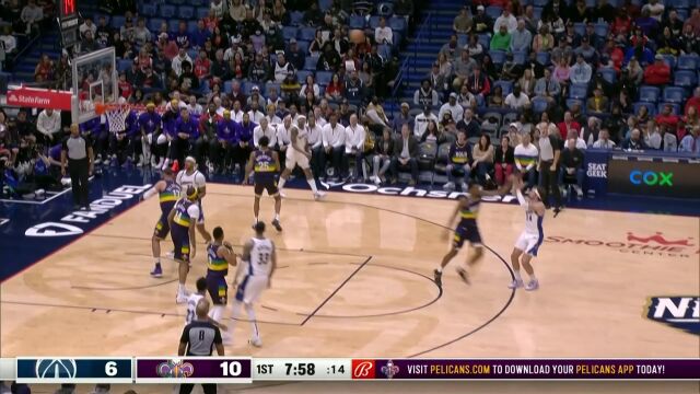 吉斯珀特张手三分洞穿球网 英格拉姆三分穿云手起刀落