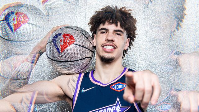2022NBA全明星鲍尔集锦 全场18分大号三分对飙库里