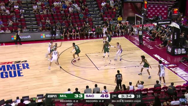 雄鹿vs国王第2节中文解说回放