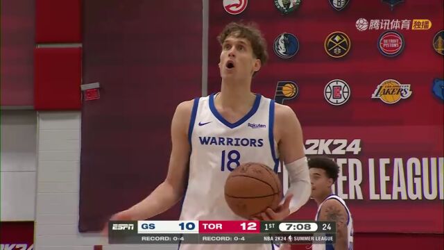 勇士vs猛龙第1节英文原声回放