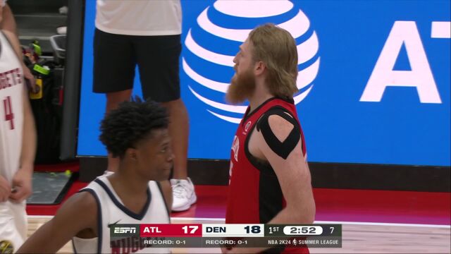 老鹰vs掘金第1节英文原声回放