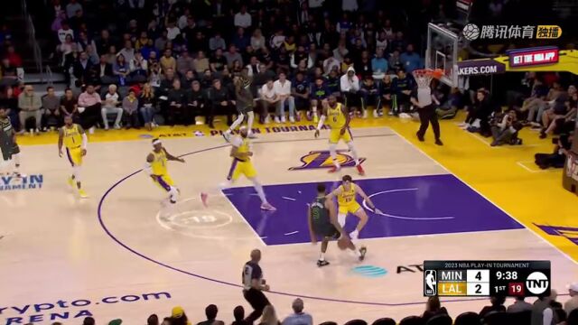 NBA附加赛：森林狼vs湖人第1节中文解说回放