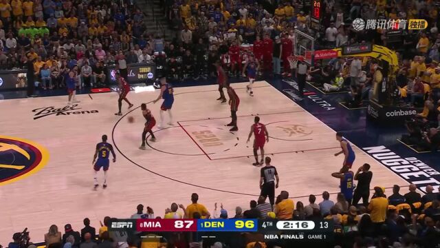 热火vs掘金第4节英文原声回放