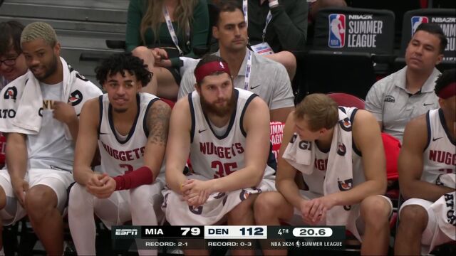 热火vs掘金第4节英文原声回放