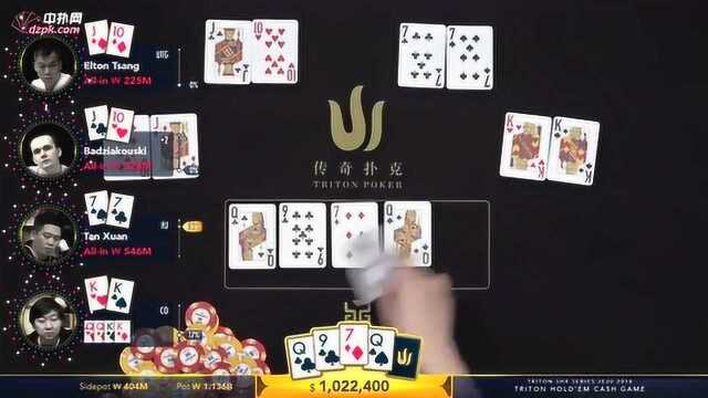 4Way AllIn for US$ 1m Short Deck Pot!