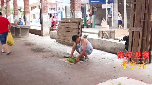 常宁嗨狗油:卖葱