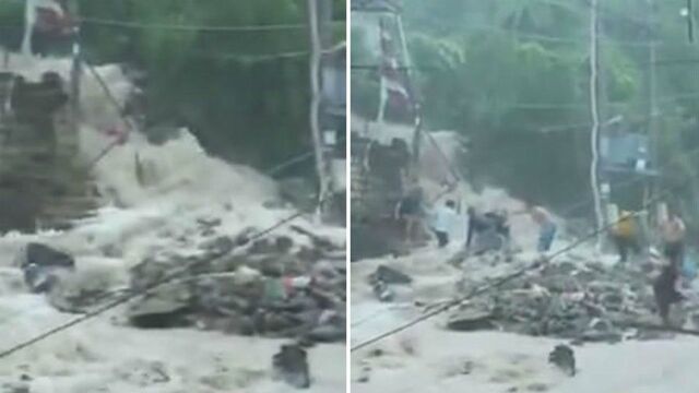 越南中部突发山洪土崩 造成至少12人死亡