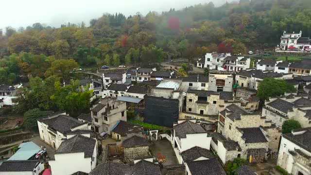 航拍安徽塔川景区,塔川归来不看秋,有人说这里是中国最美的秋天