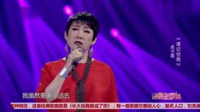 成方圆演唱一首《请记住我》你听过吗,一起来欣赏