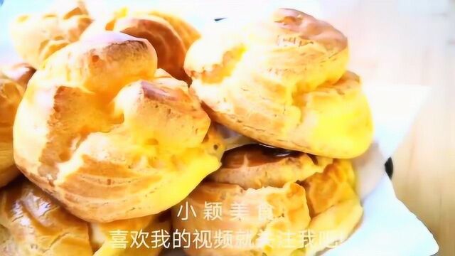 小颖美食:面粉里加几个鸡蛋,不揉不发不炸,简单一做比肉好吃!