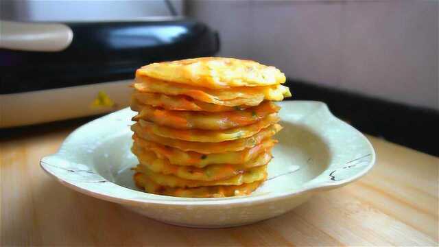 天冷不想下厨,这样给孩子做早餐饼,营养又美味,几分钟端上桌