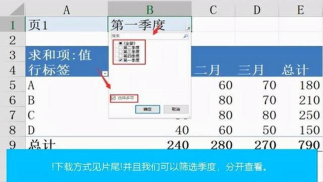 EXCEL多表格数据快速求和,数据透视表实用性操作,高价值干货