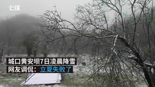 重庆城口迎降雪天气,网友:立夏失败