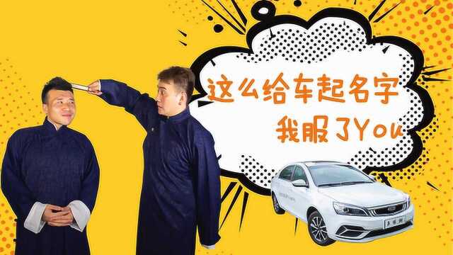 车德钢:这么给车起名字 我服了You