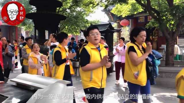 山西太原旅游景点五台山的黛螺顶景区