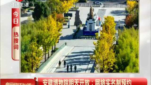 安徽博物院明天开放:网络实名制预约