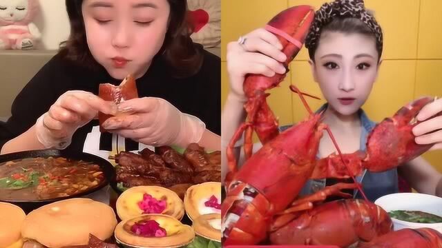 妹子直播吃大肥肉,看着太有食欲了!