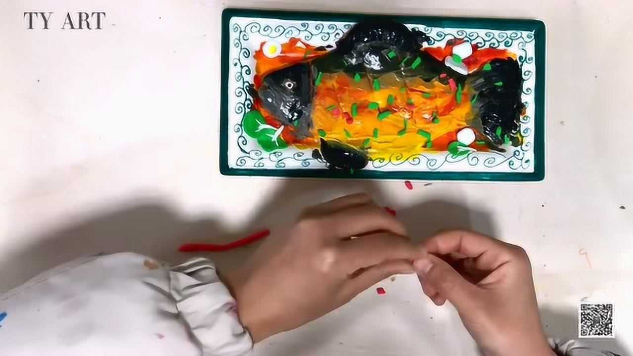 美食手工制作万州烤鱼超轻粘土创意手工绘画棠艺美学美味的烤鱼