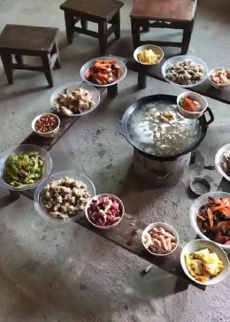 第一次见这样摆酒席的，太寒酸了
