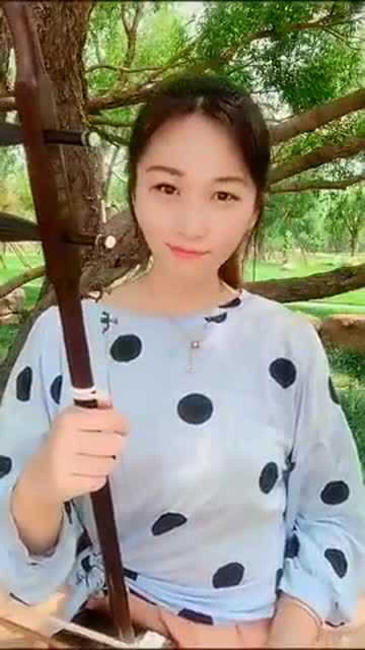 美女二胡演奏一曲小白杨真让人陶醉
