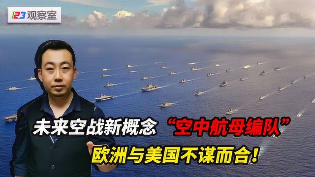 123观察室:未来空战新概念“空中航母编队”,欧洲与美国不谋而合!