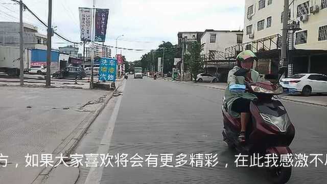 合浦县城,第一饼干厂附近的汽车修理店门前旁边的地方