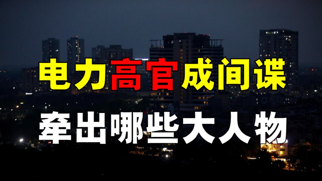 国家电力高官成间谍,造成哪些损失?牵出哪些高官?结局愤慨!