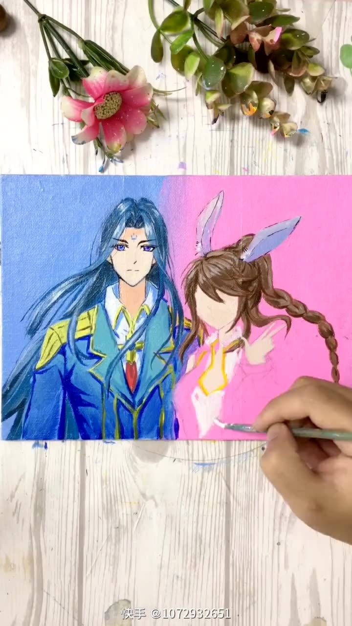 爸爸画的唐三和小舞