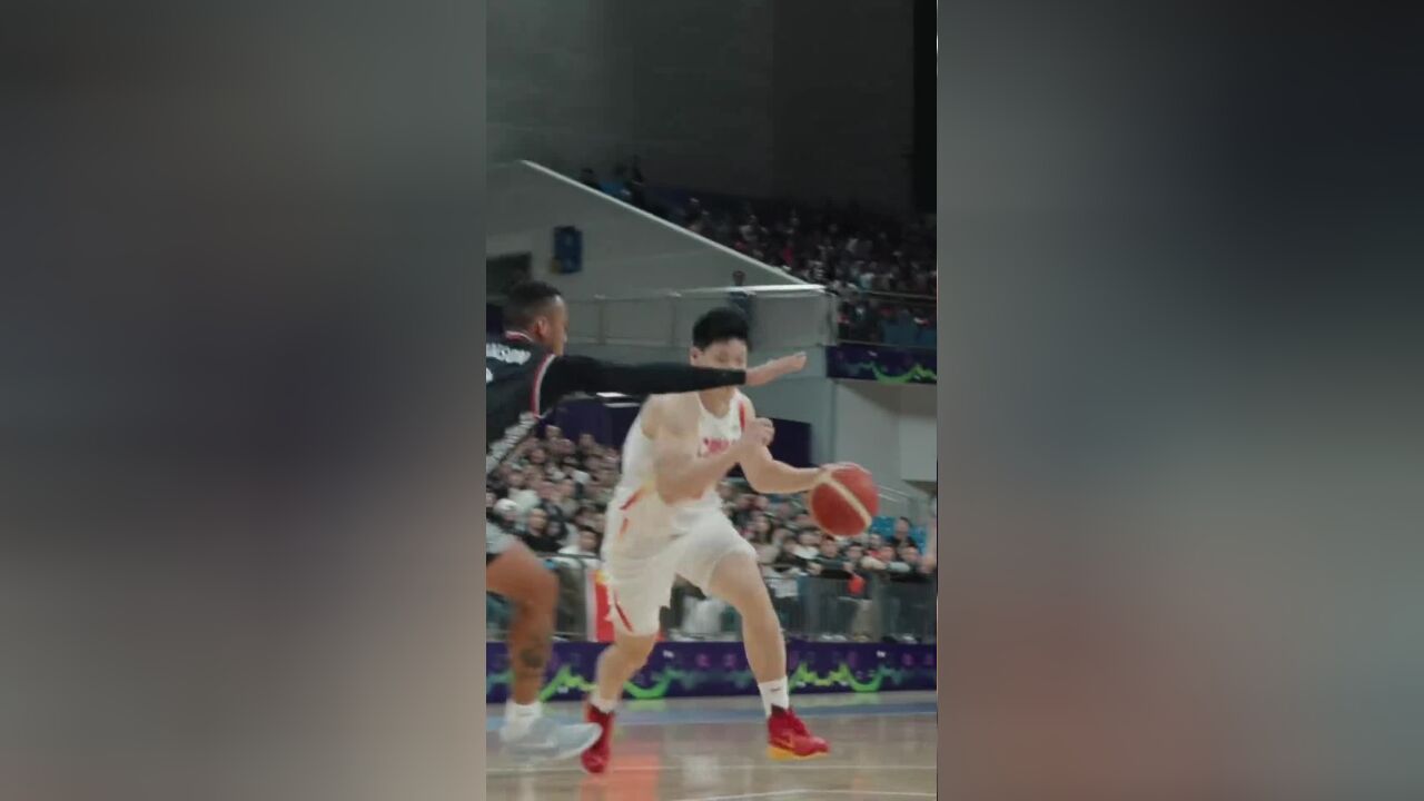 FIBA亚洲杯预选赛,张宁在中国五人制成年国家队的首个运动战得分,继续加油!