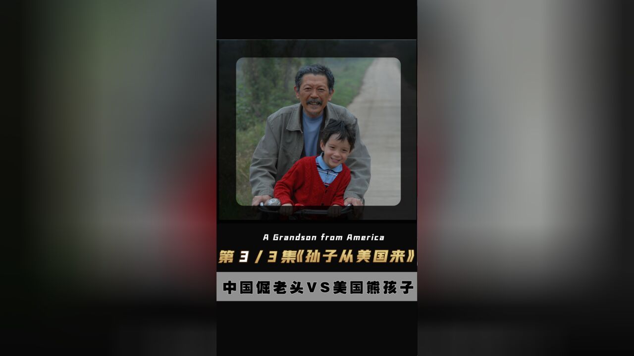 中国爷爷和外国孙子,小制作大情怀,让人哭笑不得 #孙子从美国来