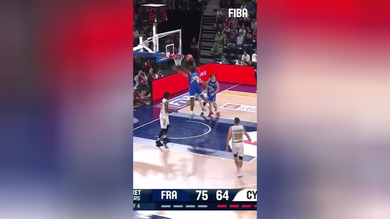 FIBA欧洲杯预选赛E组中的一场比赛,实力强大的法国队以85:70战胜了塞浦路斯队,豪取4连胜