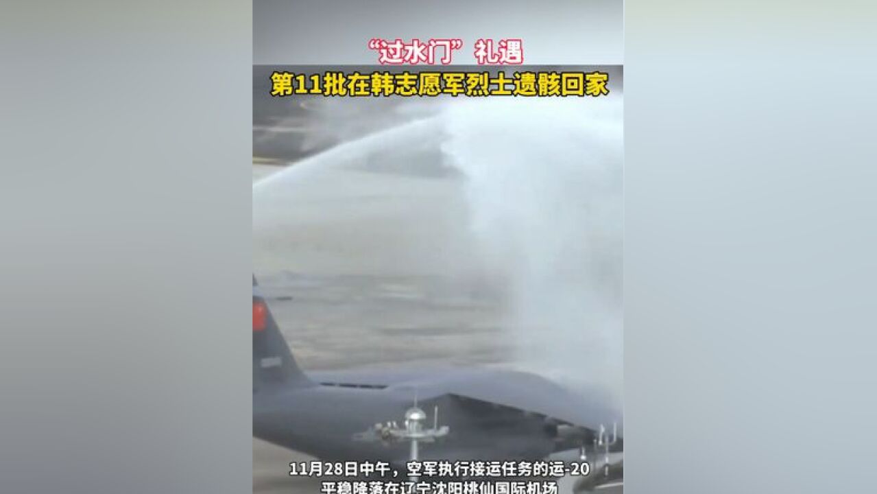 1月28日第11批在韩中国人民志愿军烈士遗骸由空军专机护送从韩国接回祖国,43位志愿军烈士遗骸及495件相关遗物回到祖国怀抱