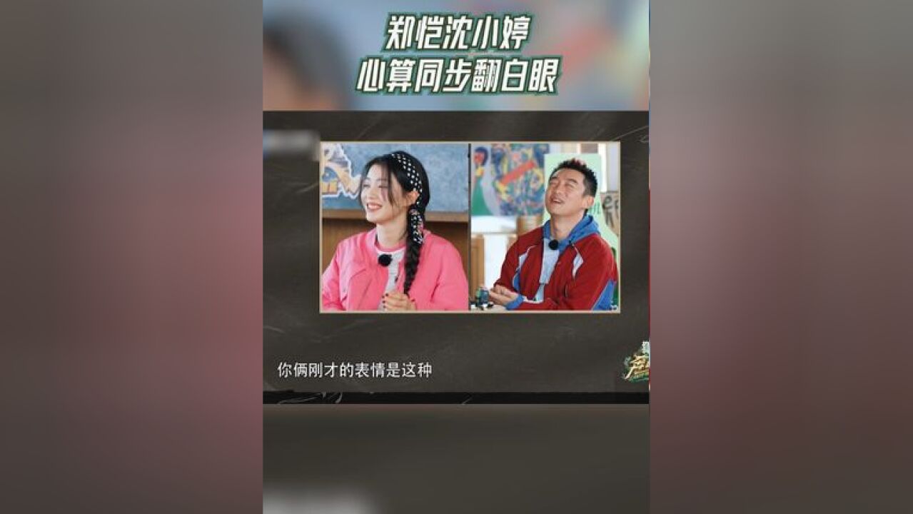 奔跑吧 茶马古道篇 郑恺沈小婷心算同步翻白眼