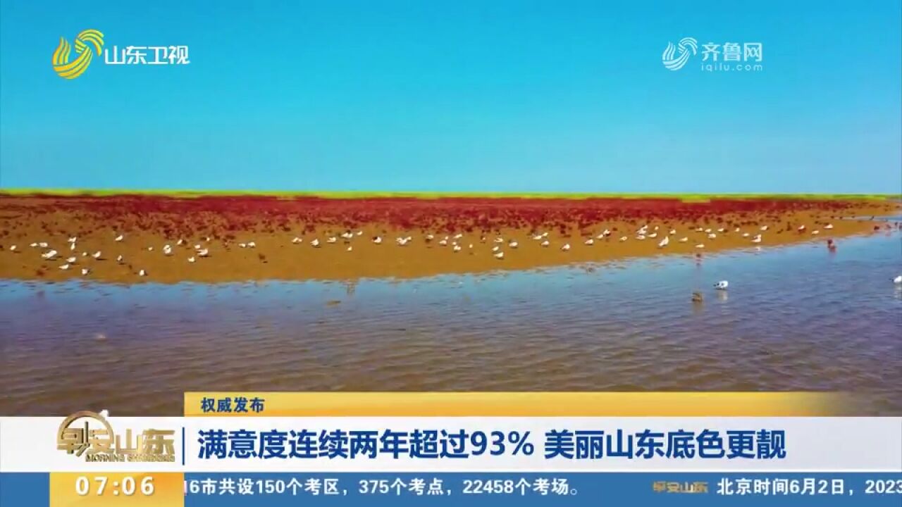 满意度连续两年超过93%!生态环境显著改善,美丽山东底色更靓